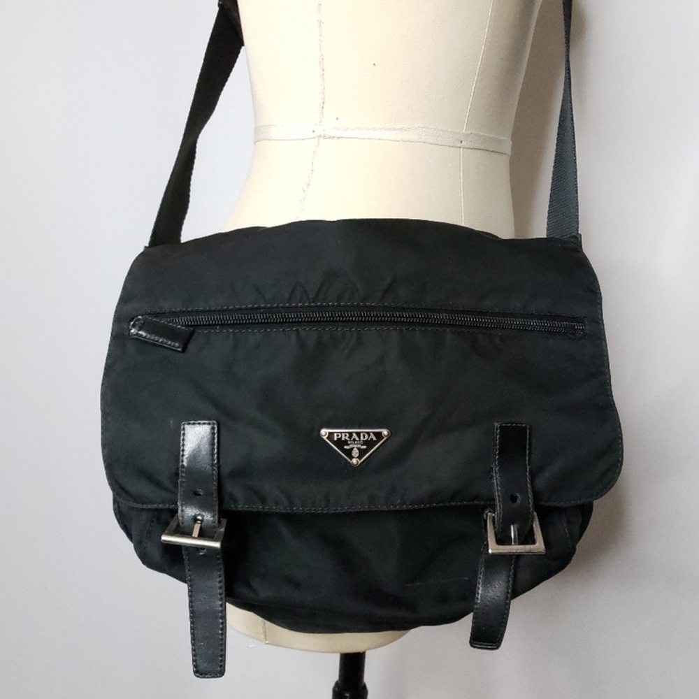 Prada Tessuto Black Nylon Crossbody Bag